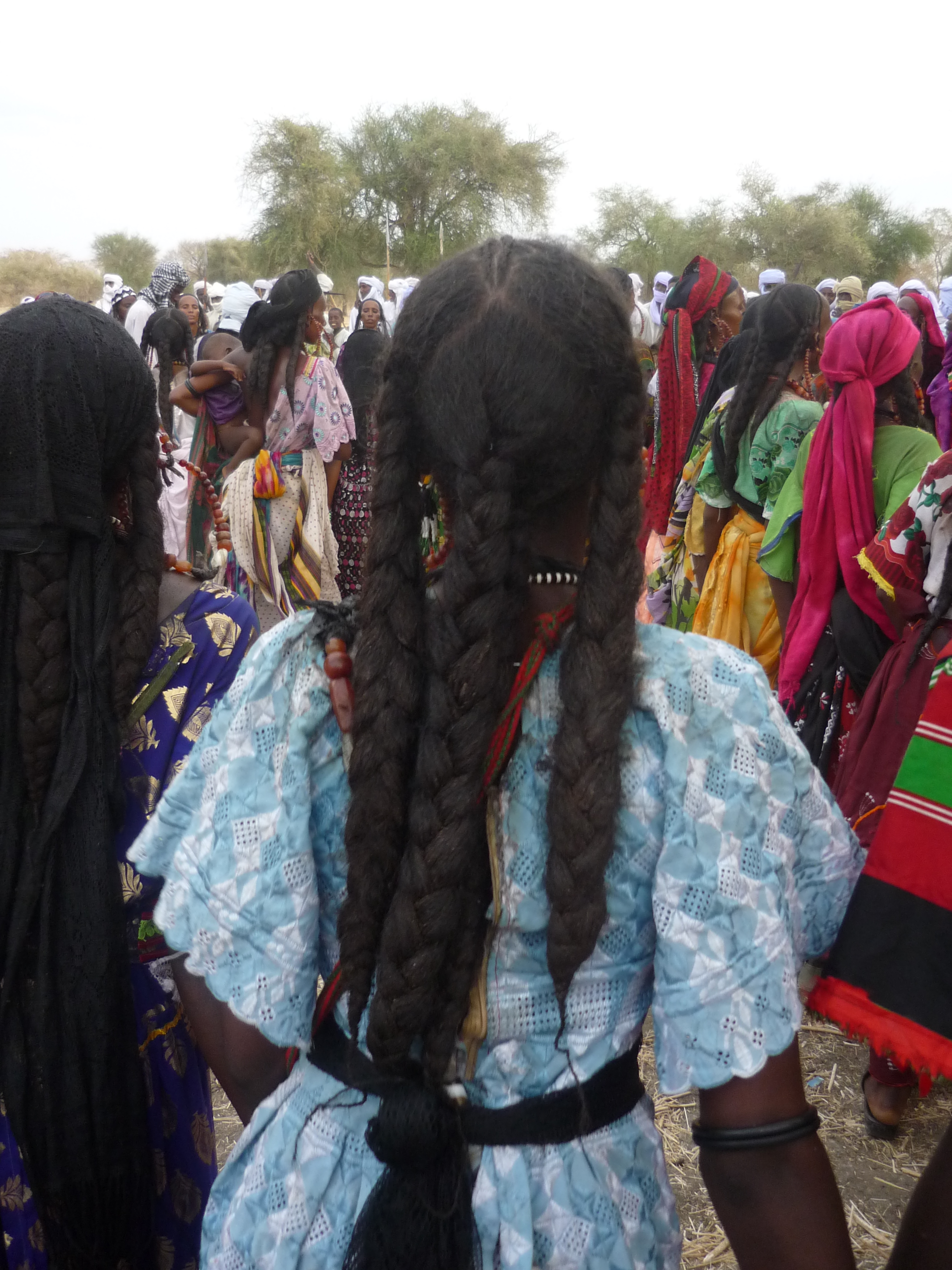 Women and their beautiful hair at a ferikh marriage ceremony